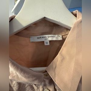 Soft drape crepe blouse for a pretty vintage resort style. 100% silk